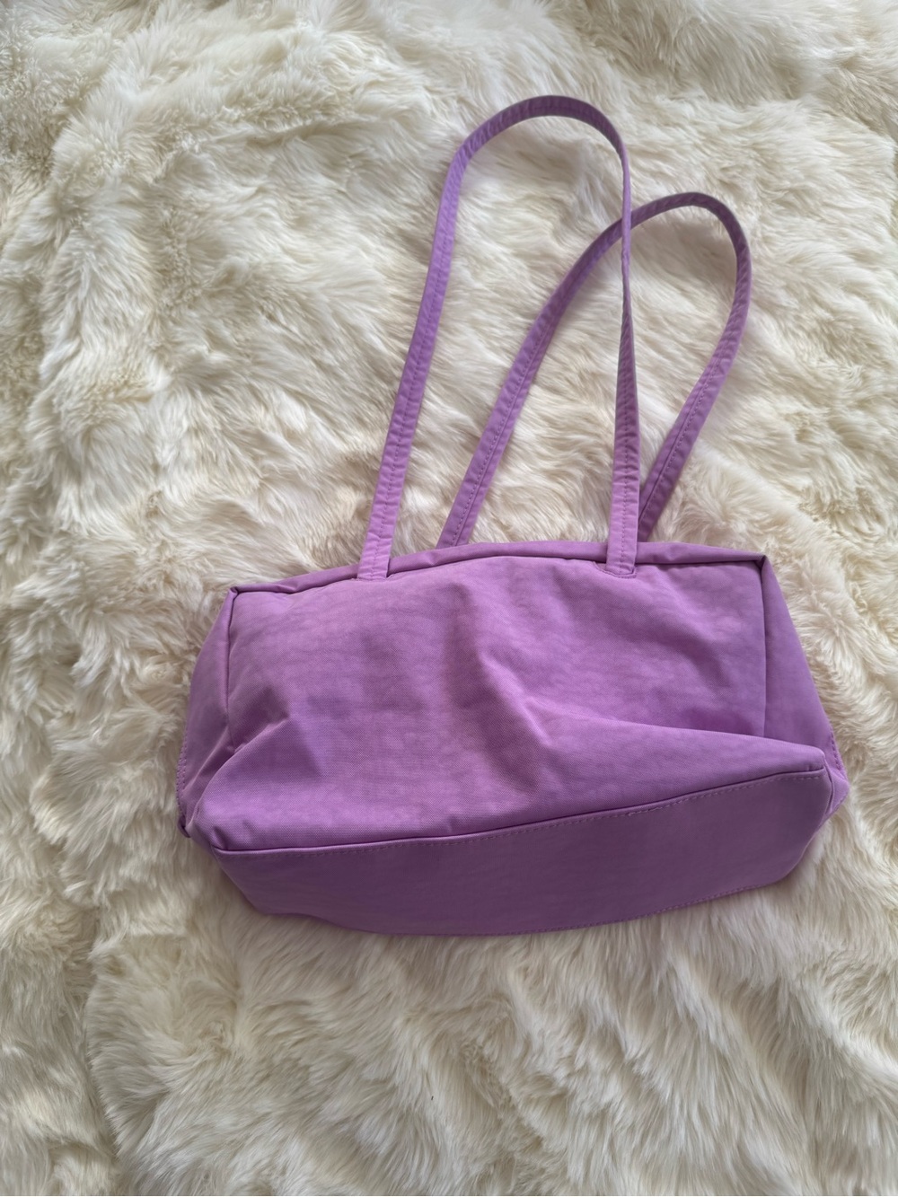 BAGGU Nylon Bowler Bag in Rose - Picture 2 of 3